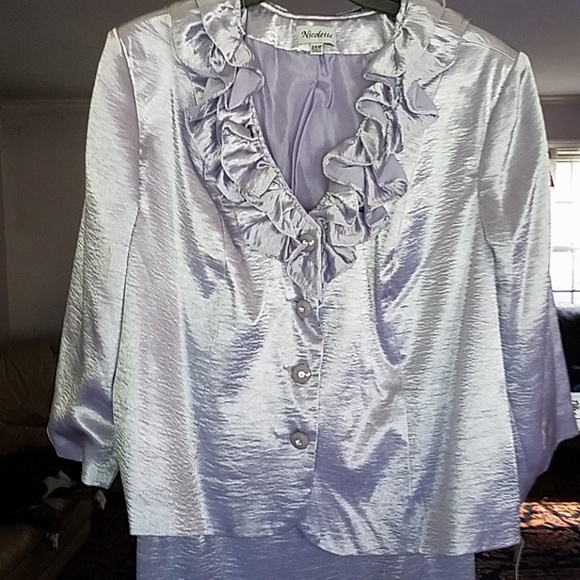 Nicolette size 24W lilac skirt suit - Picture 1 of 3